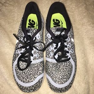 Nike light blue & black cheetah print sneakers